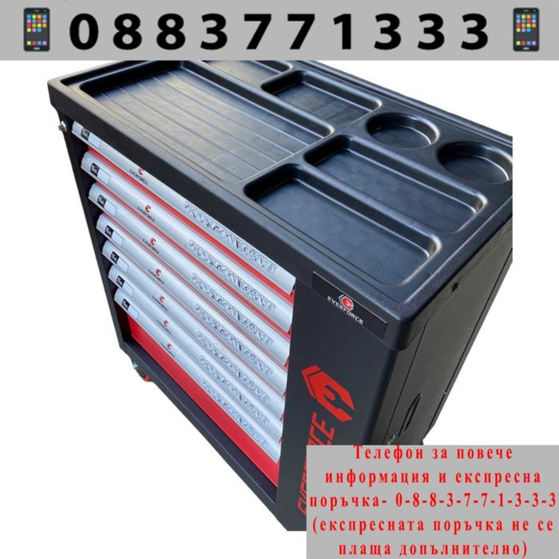 НЕМСКИ Шкаф  за инструменти - празен  , EverForce + ЛЕД ФЕНЕР