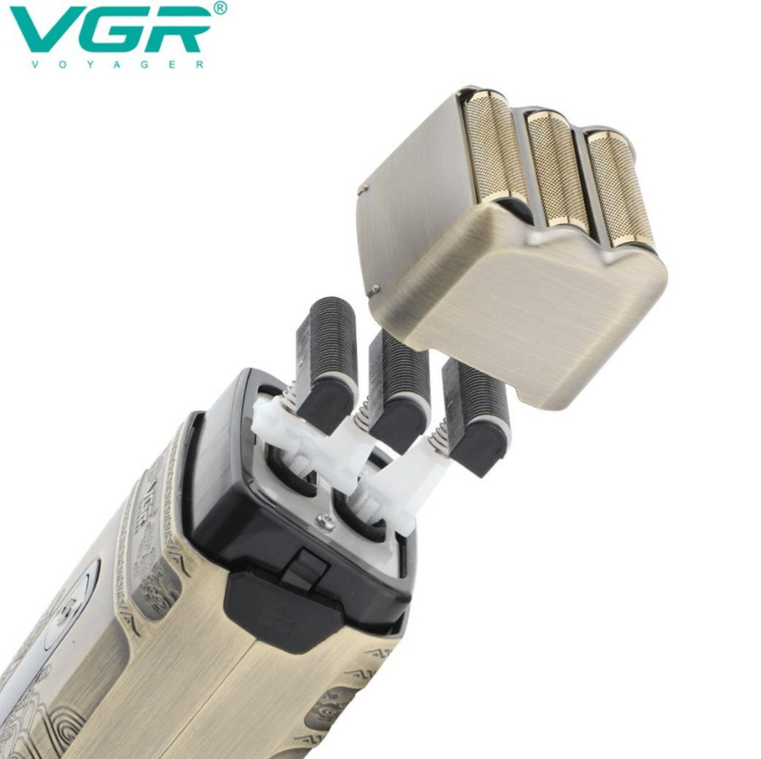 НЕМСКА VGR V-335 Електрическа Самобръсначка С Тройна Титанова Мрежа