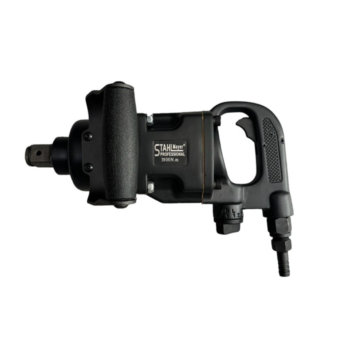 НЕМСКИ Пневматичен Гайковерт Къс Шпиндел 1” цол STAHLMAYER 3500Nm + ЛЕД ФЕНЕР