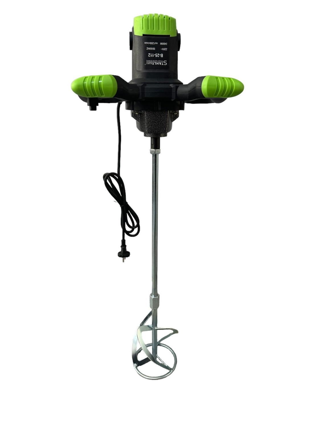 НЕМСКИ Строителен Миксер за Бетон Бъркалка за Цимент Електрическа Бетон STAHLMAYER 2400W + ЛЕД ФЕНЕР