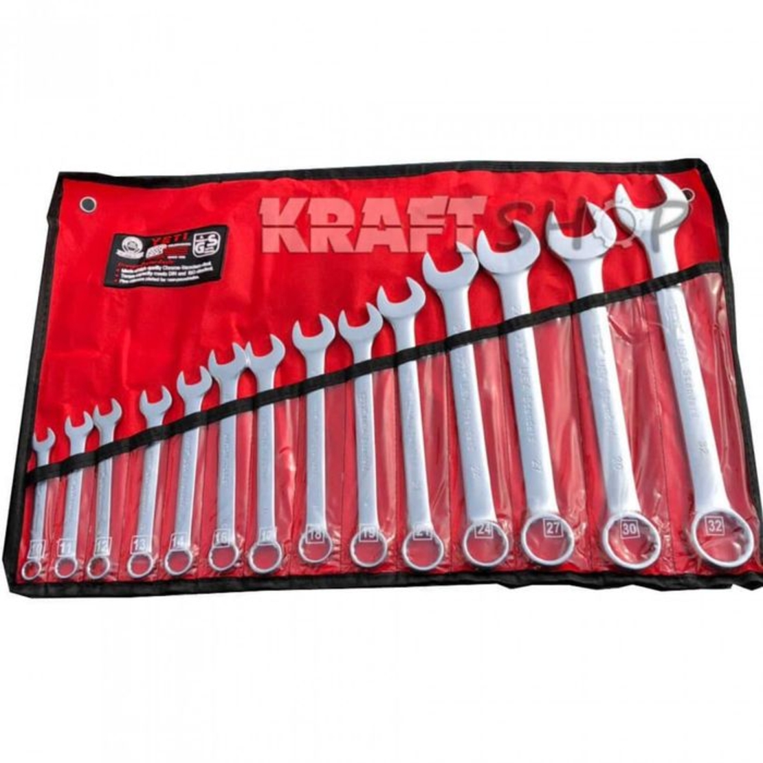 НЕМСКИ Звездогаечни Ключове В Калъф YETI / 10-32мм + ЛЕД ФЕНЕР