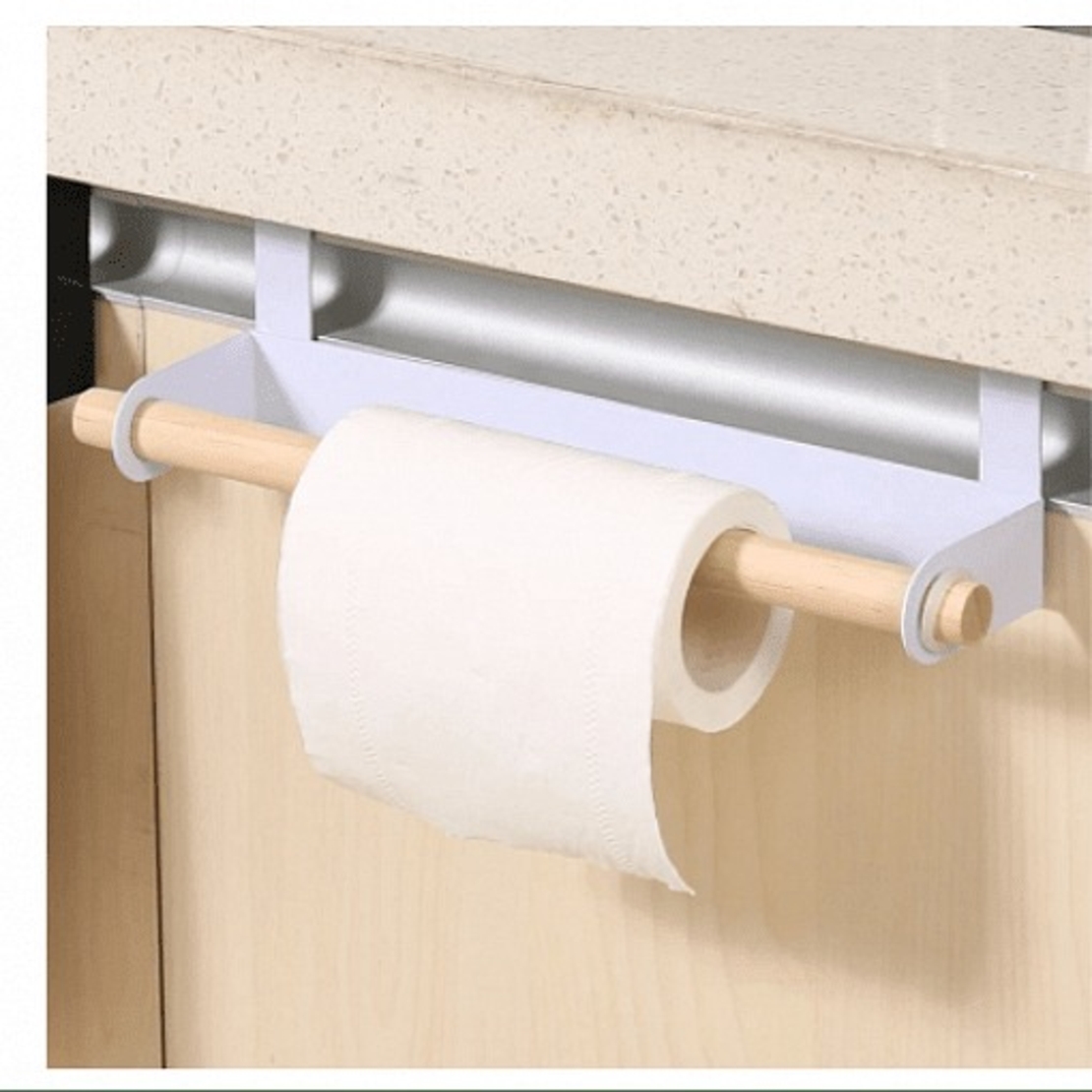 НЕМСКА Поставка ролка за хартия и кърпи за вратичка на кухня /БЯЛ + ЛЕД ФЕНЕР