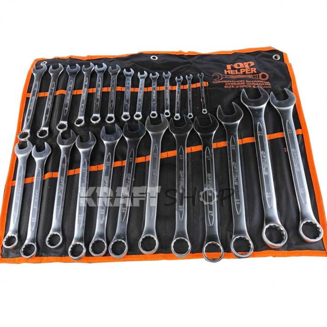 НЕМСКИ Ключове Звездогаечни OPTIMUS Germany 25 броя 6-32мм + ЛЕД ФЕНЕР