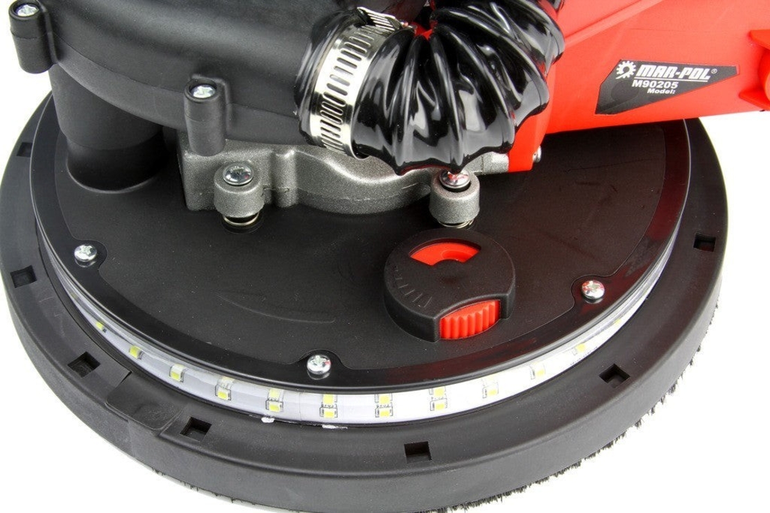 НЕМСКИ Шлайф Машина / Жираф за Шлайфане на Стени Тавани Сгъваема Лед за Мазилка 750W Mar-Pol M90206 + ЛЕД ФЕНЕР