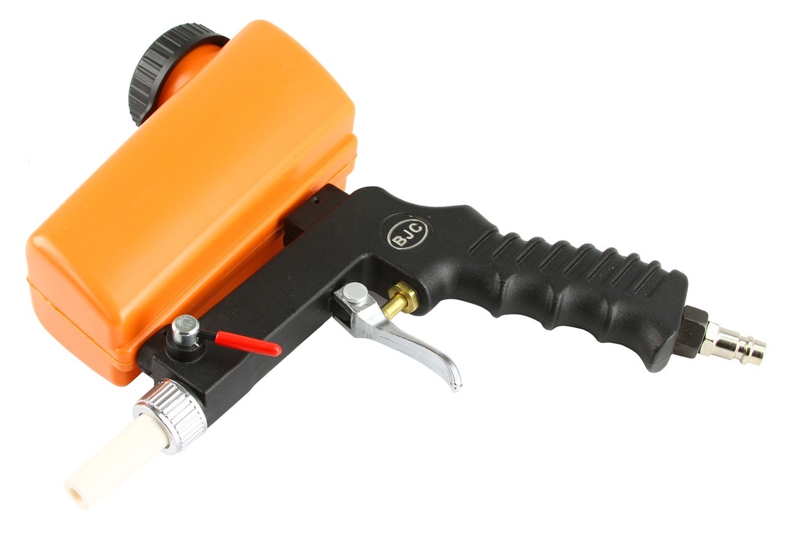 НЕМСКИ Пистолет за пясъкоструйка 560гр 6мм 6 bar BJC + ЛЕД ФЕНЕР