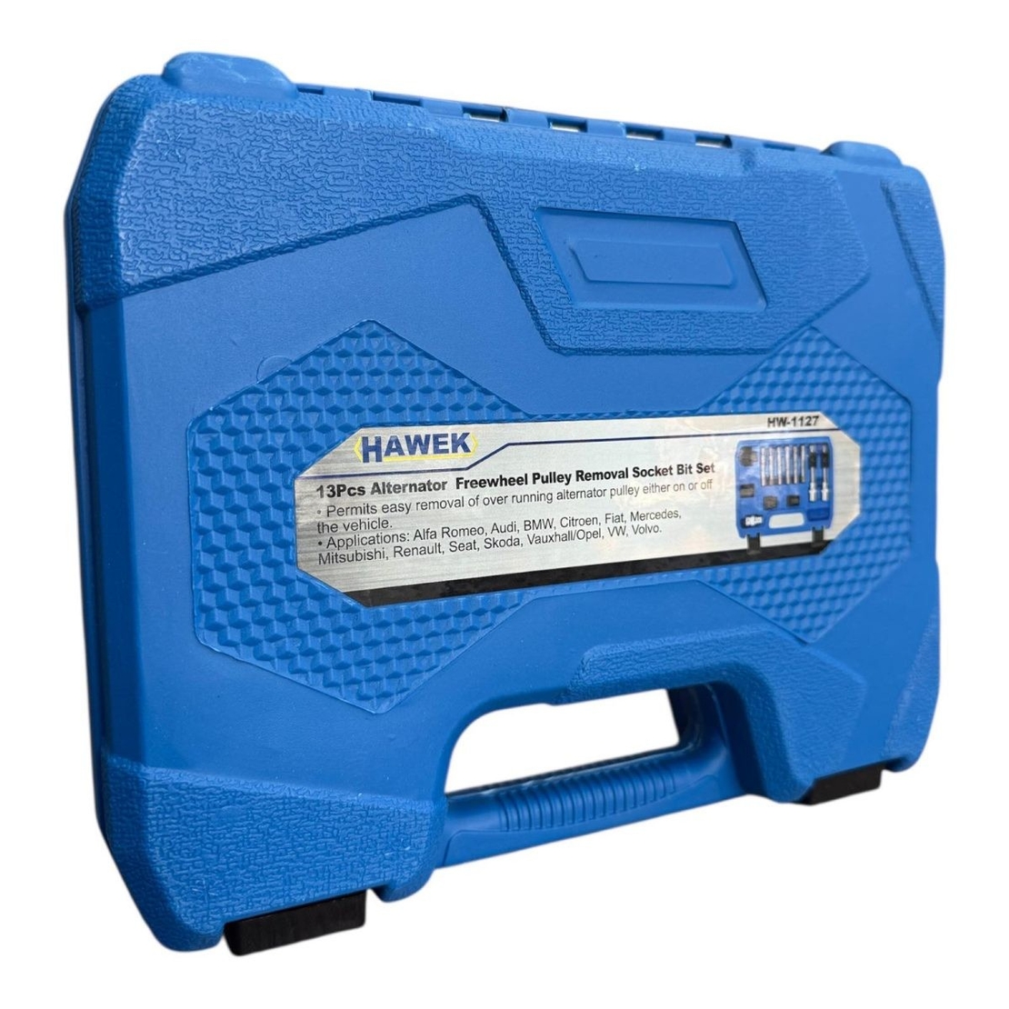 НЕМСКИ КОМПЛЕКТ ВЛОЖКИ ЗА ШАЙБИ НА АЛТЕРНАТОРИ 13 ЧАСТИ HAWEK , HW-1127 + ЛЕД ФЕНЕР