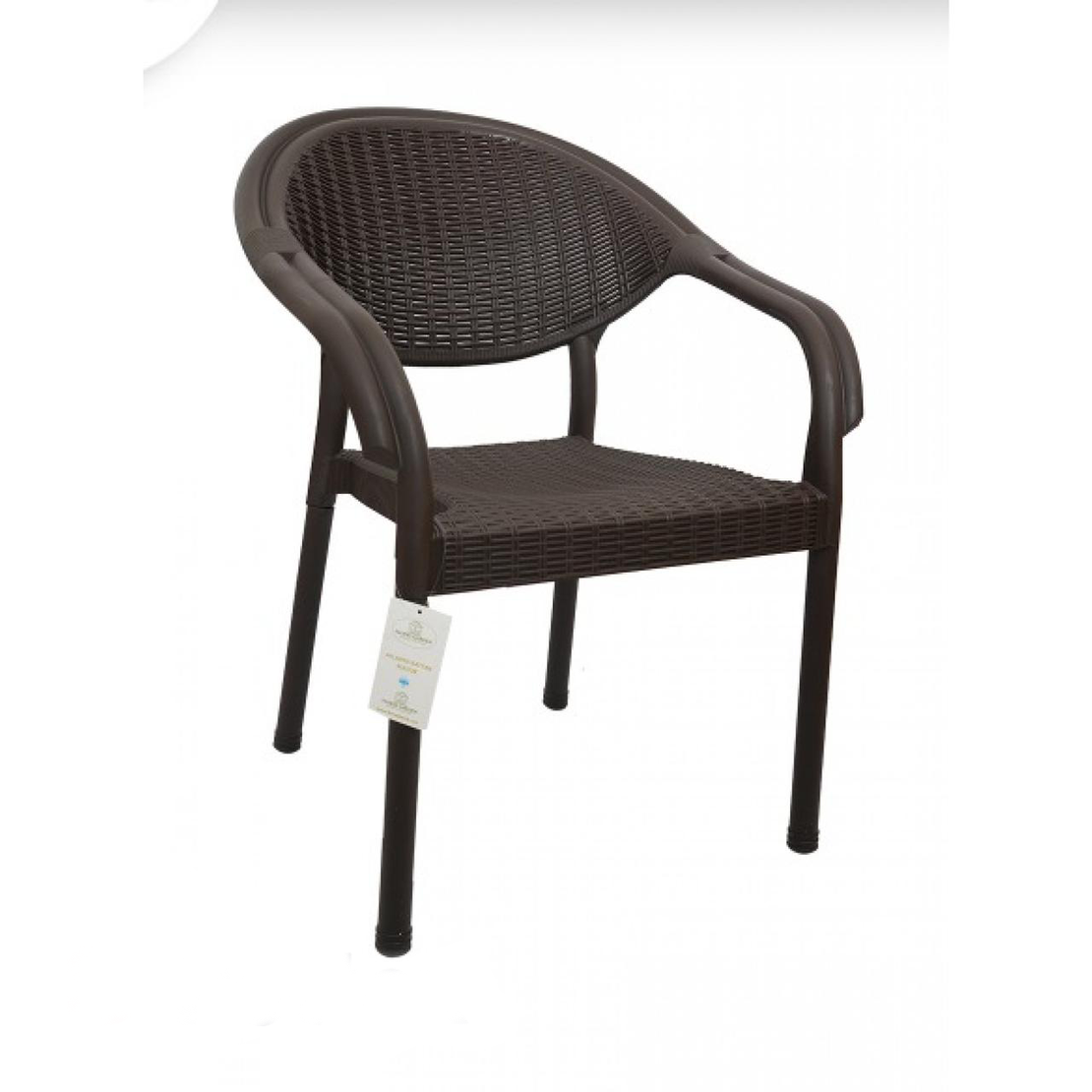 НЕМСКИ Градински Комплект-Маса И 6 Овални Стола В 5 Цвята + ЛЕД ФЕНЕР