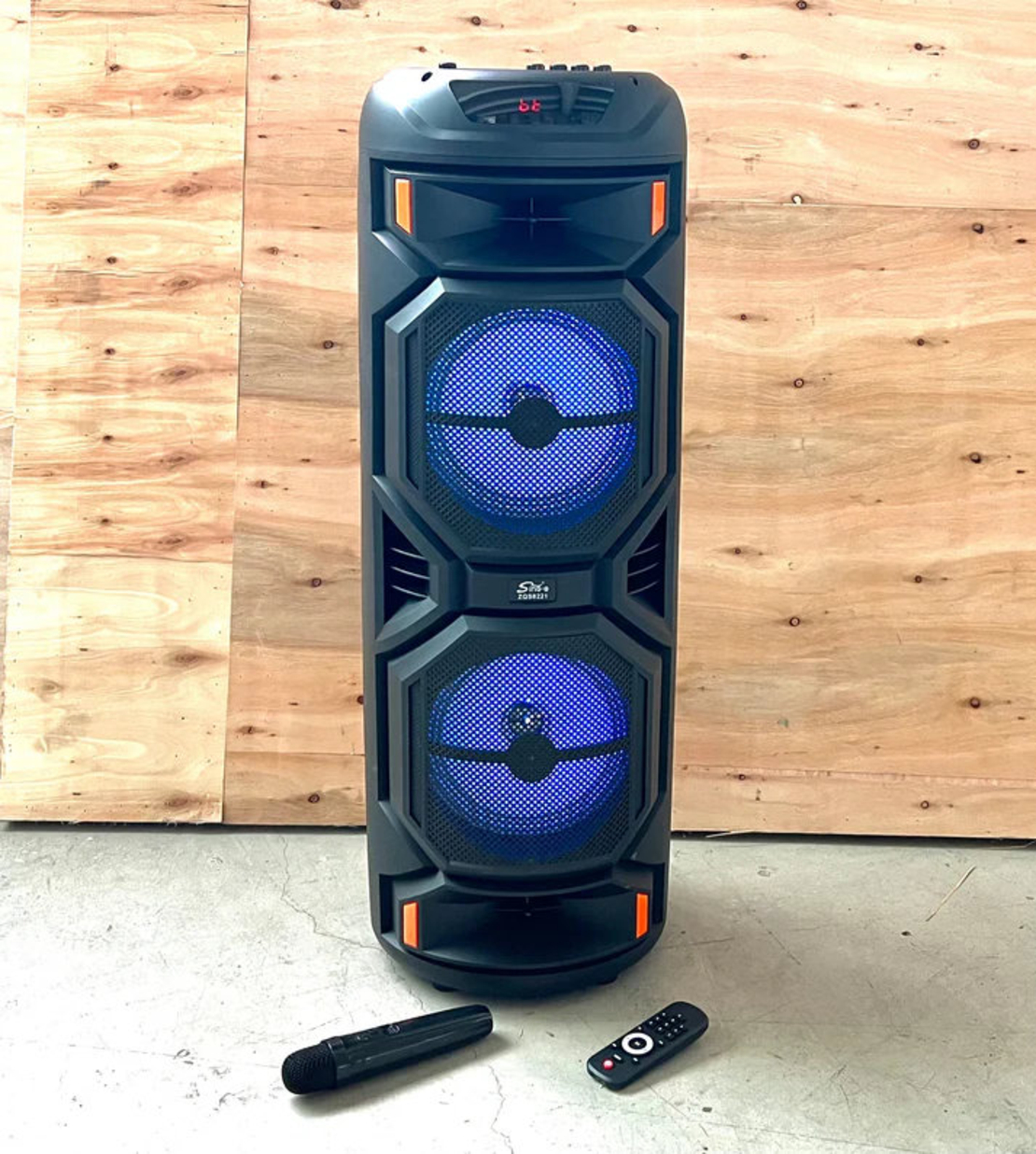 НЕМСКА Тонколона ZQS8221 80 СМ Височина - BLUETOOTH + ЛЕД ФЕНЕР