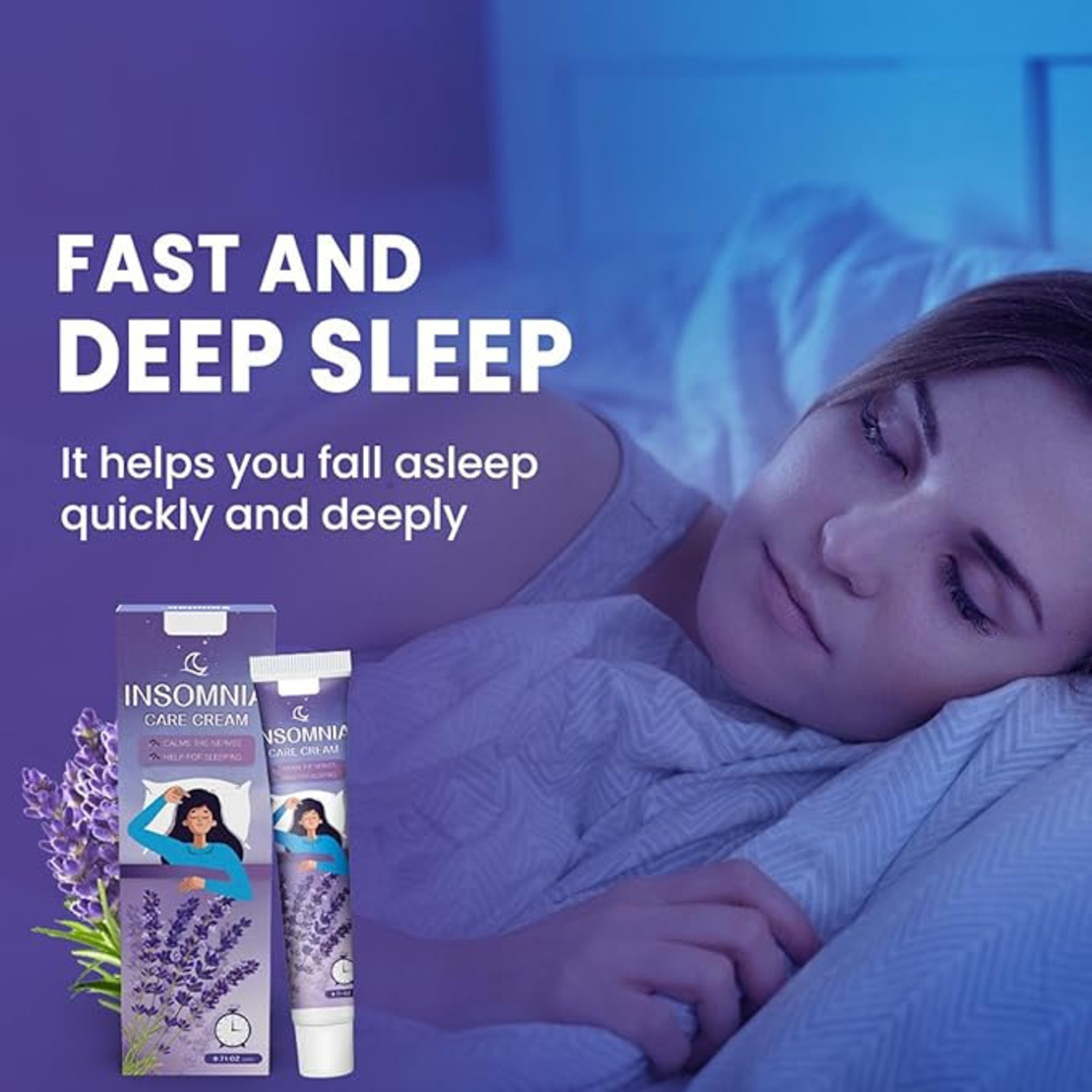 НЕМСКИ Натурален Крем За Спокоен Сън С Лавандула + ЛЕД ФЕНЕР