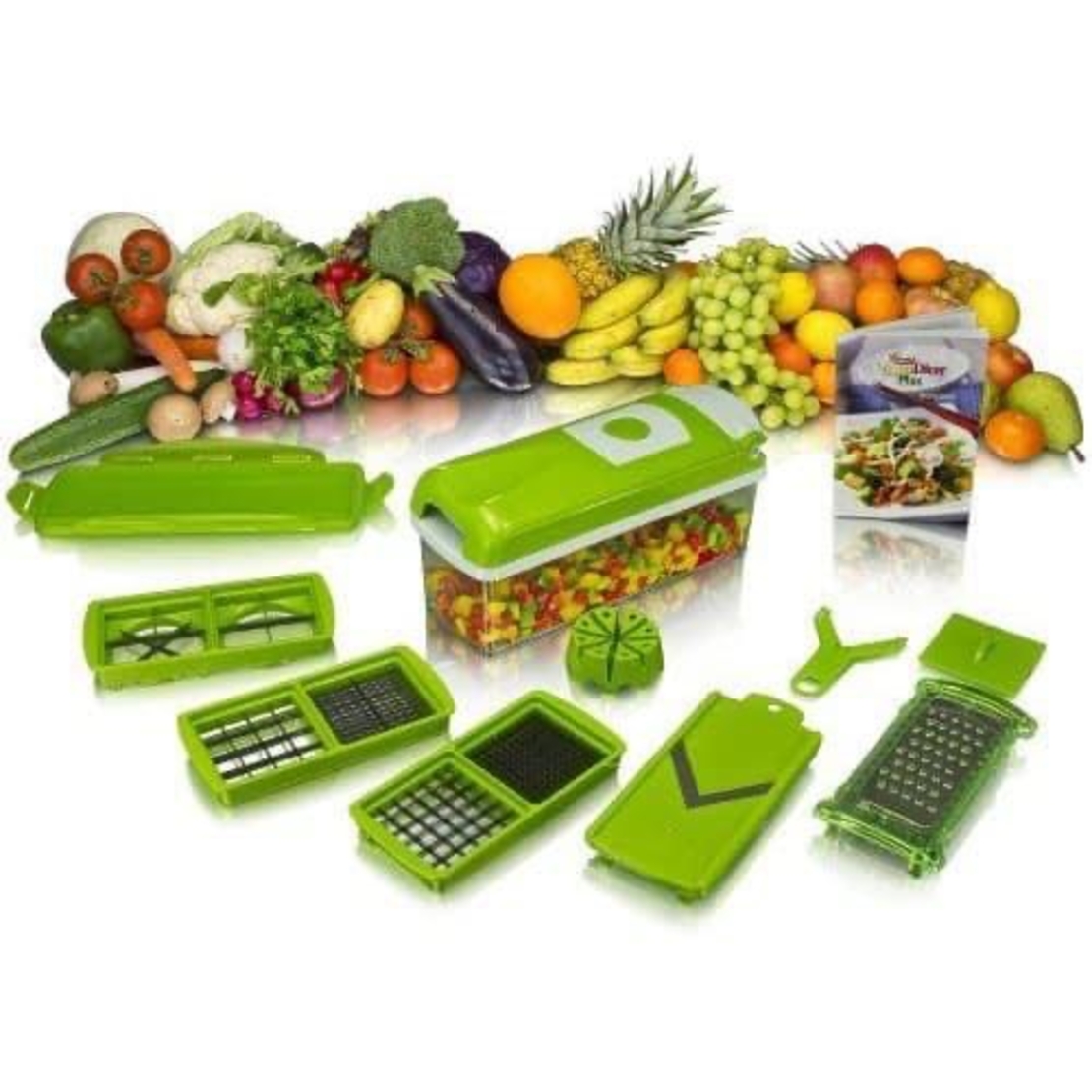 Кухненско Ренде за зеле, моркови с контейнер - Nicer Dicer Plus от 13 части