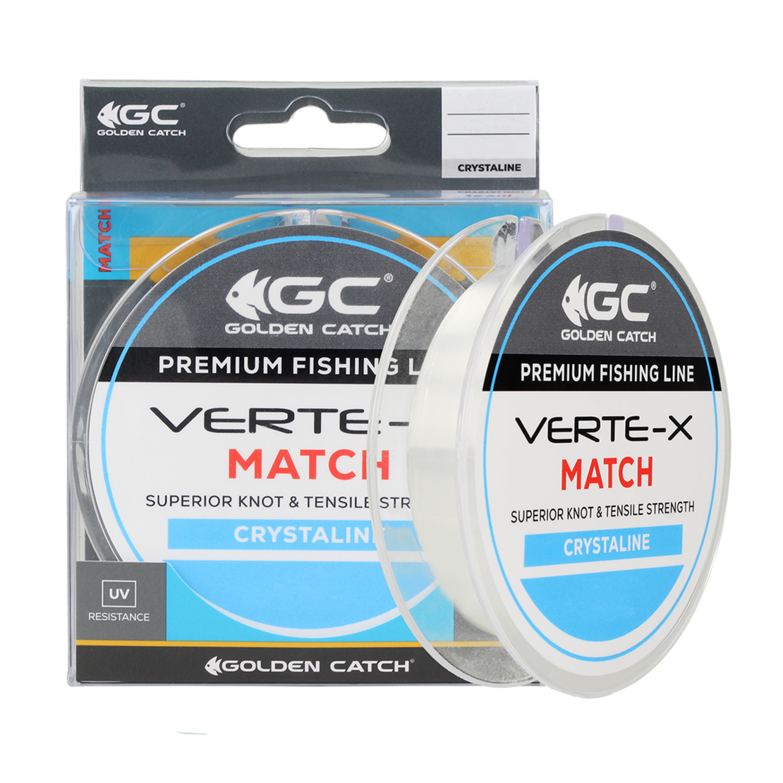 Golden Catch Nylon Line Verte-X Match 150m Crystaline 0.181mm