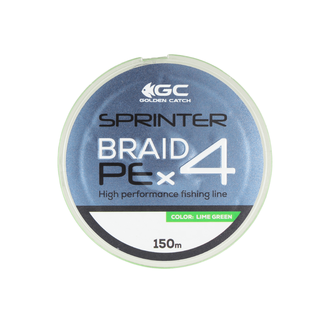 Golden Catch Braided Line Sprinter PE X4 150m Lime Green #6