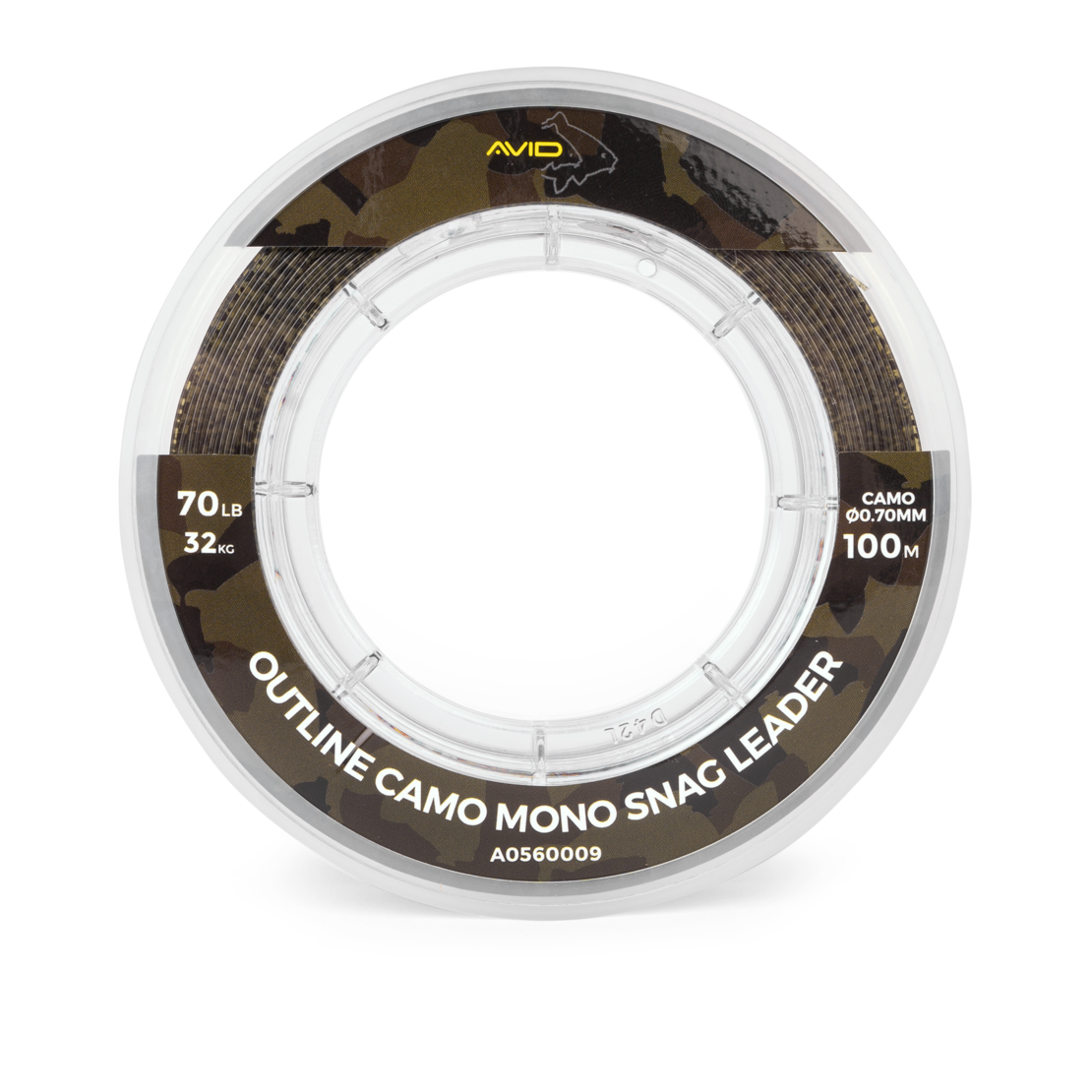OUTLINE CAMO MONO SNAG LEADER 0.70MM (70LBS/32KGS)100M