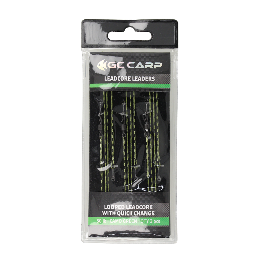 Golden Catch Looped Leadcore With Quick Change(3pcs)Camo Green