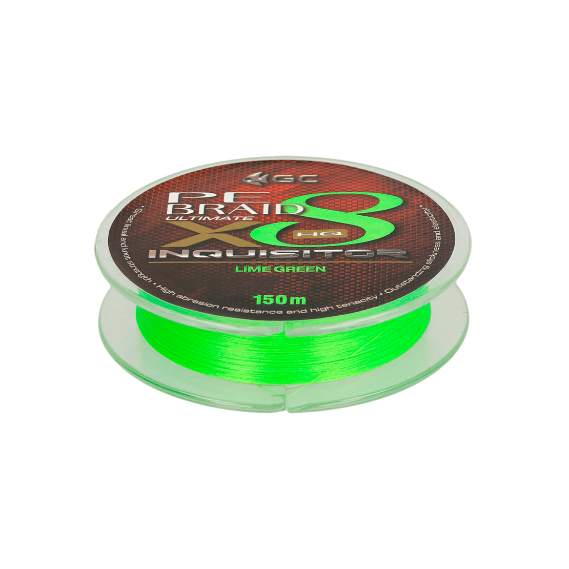 Golden Catch Braided Line Inquisitor PE X8 150m Lime Green #1.5