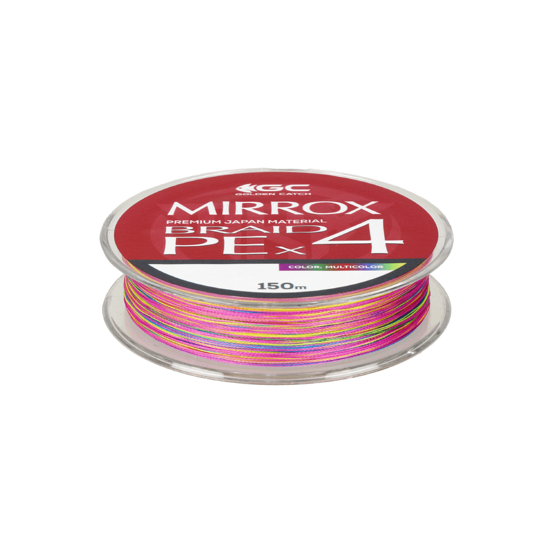 Golden Catch Braided Line Mirrox PE X4 150m Multicolor #1.2