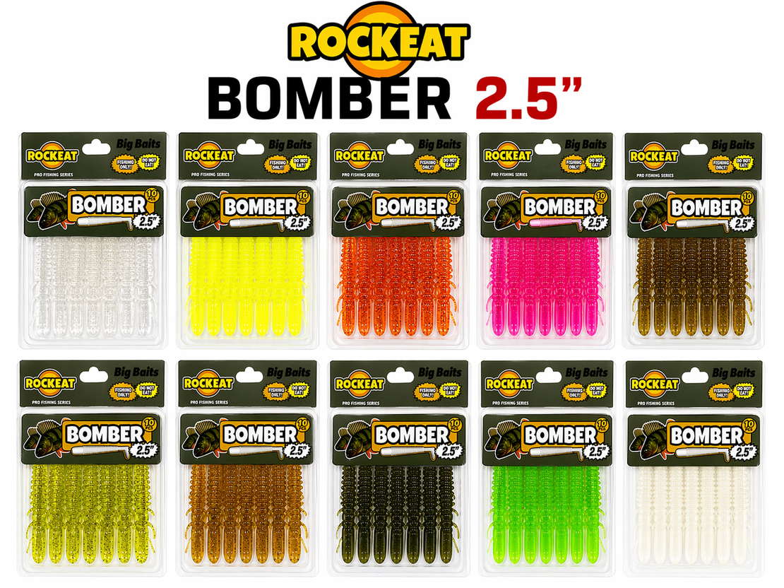 Силиконoва примамка  Rockeat Bomber 2.5''