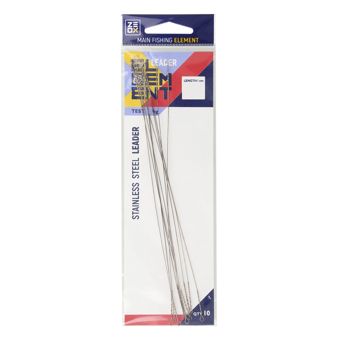 Zeox Wire Leader 10cm 0.30mm 15kg(10pcs)