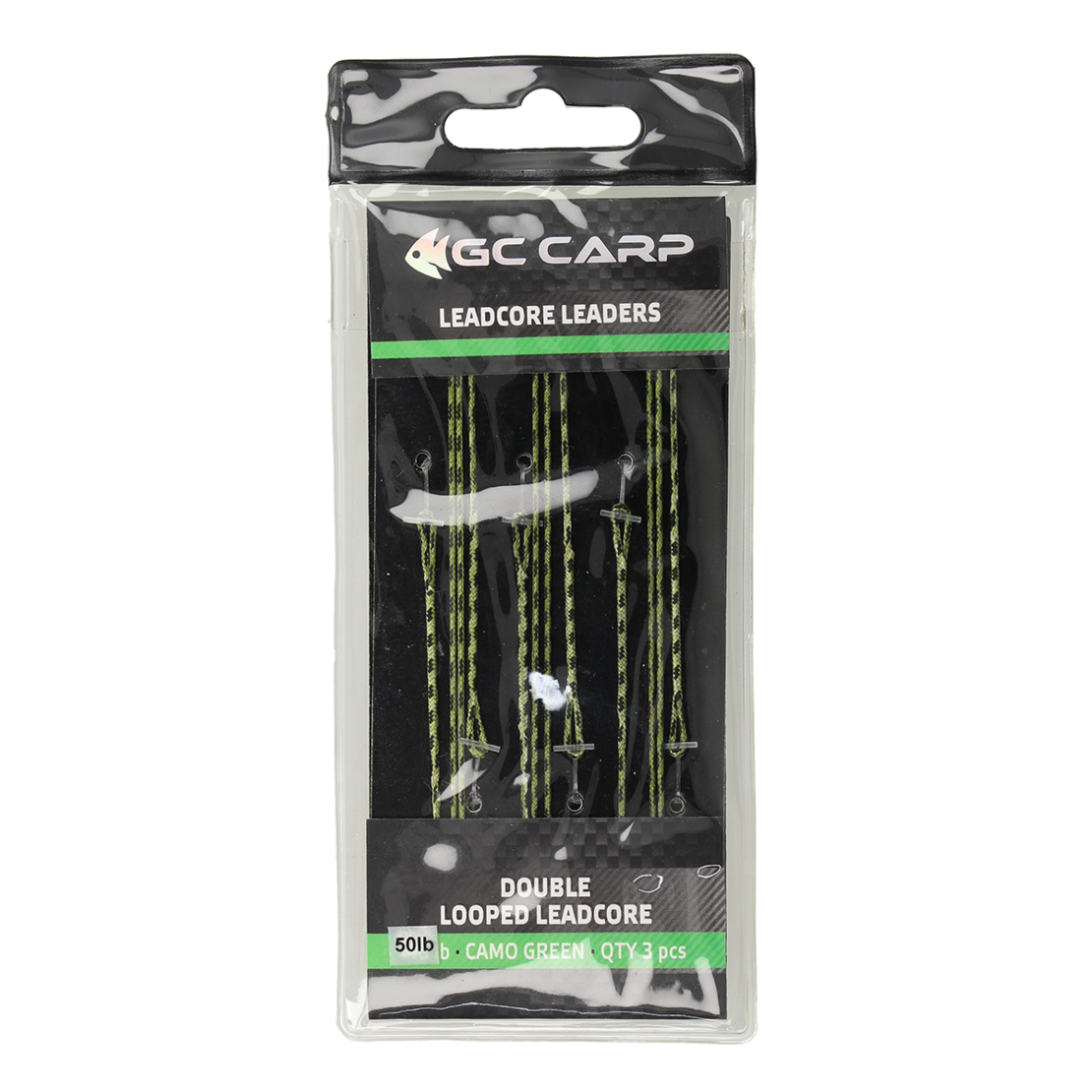 Golden Catch Double Looped Leadcore 50lb(3pcs)Camo Green