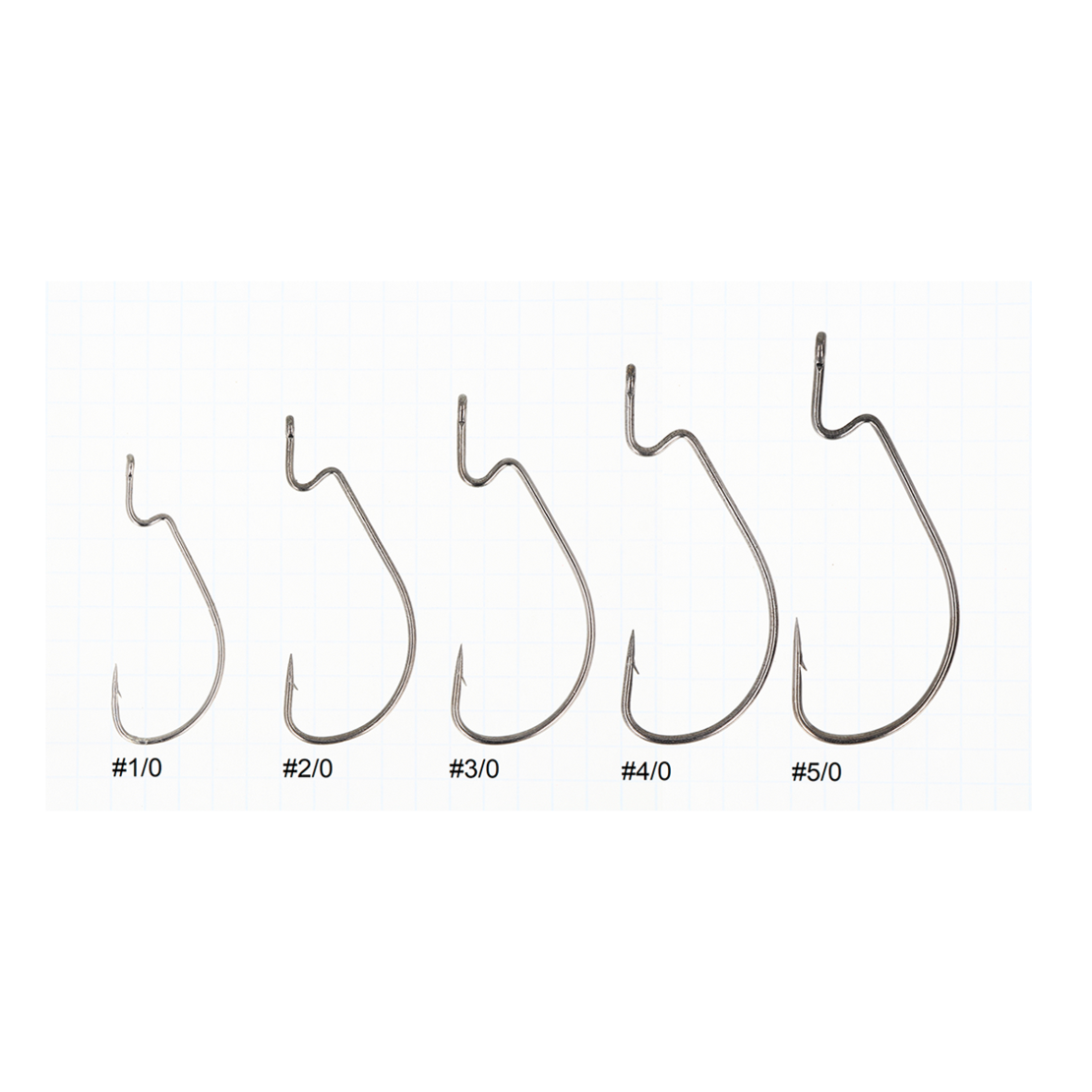 Zeox Offset Hook Worm 302BN №1/0(6pcs)