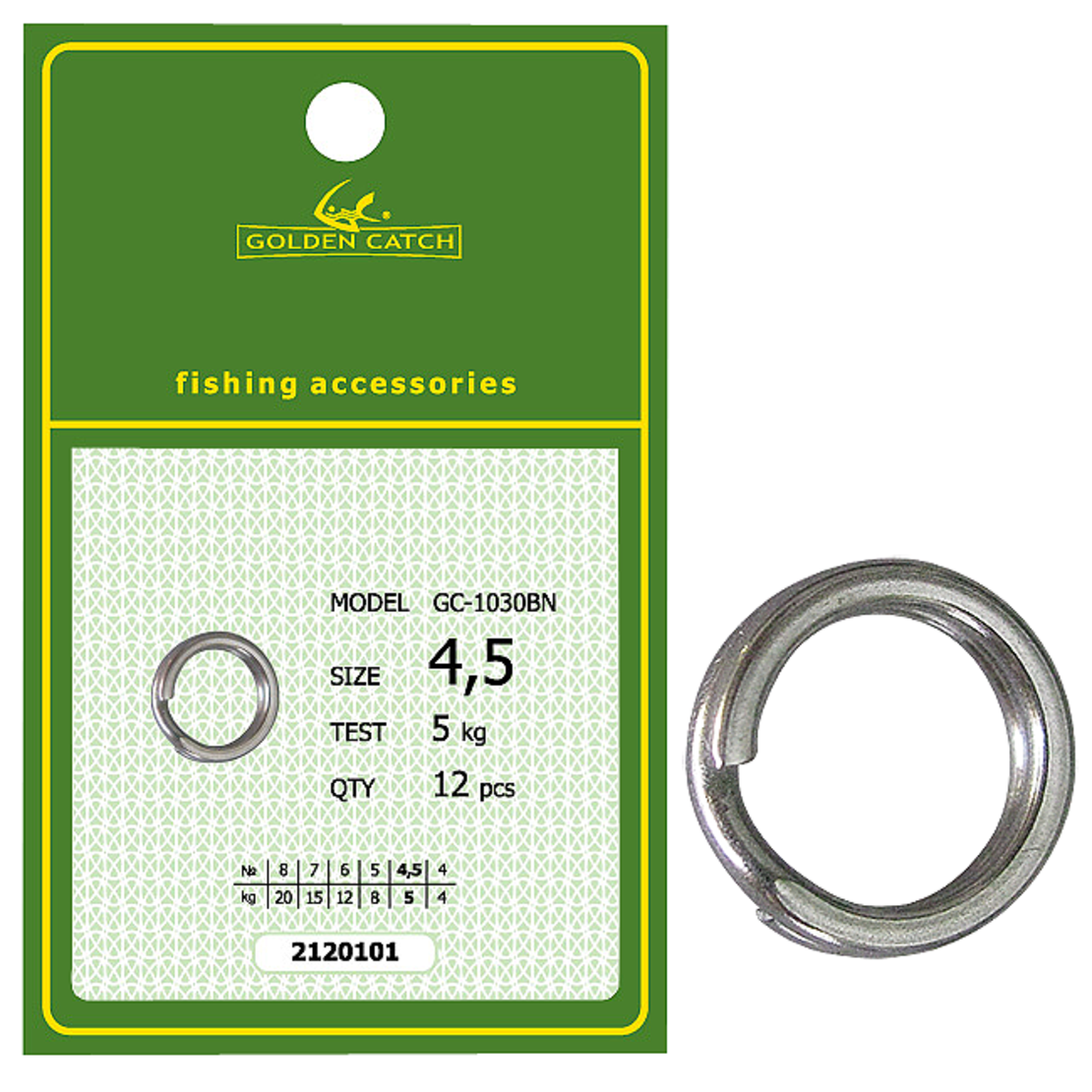 Golden Catch Split Ring 1030BN №4.5(12pcs)