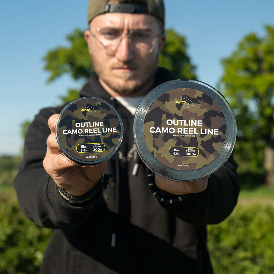 OUTLINE CAMO REEL LINE - 15LB 1000m