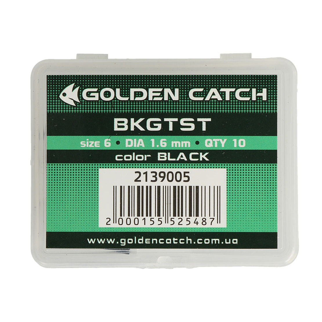 Golden Catch Top Guide BKGTST 6-1.6mm Black(10pcs)