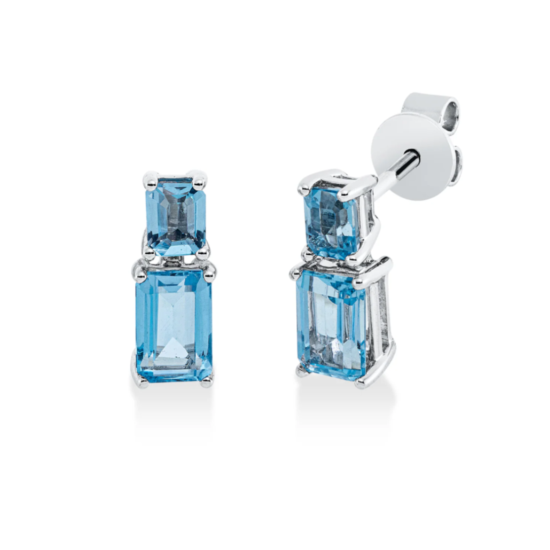1.83 ct Topaz earrings