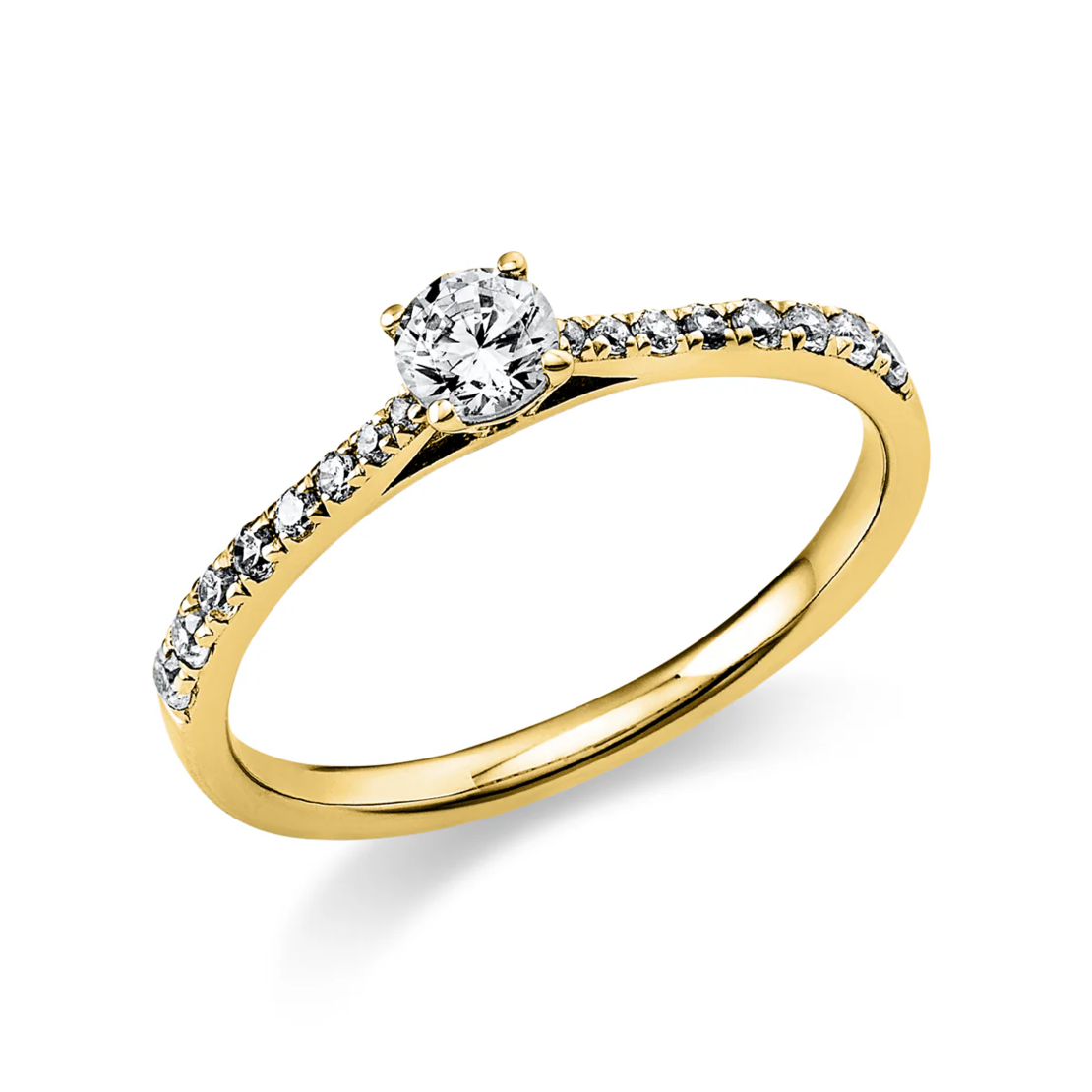 1.38 ct Diamond investment ring in yellow gold