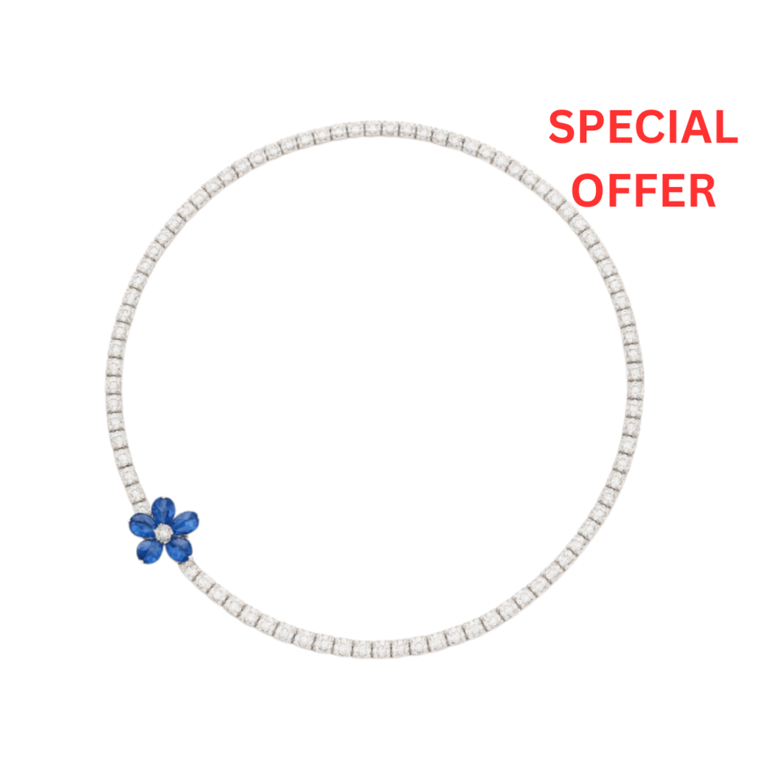 18.00 к Колие с диаманти и сапфири