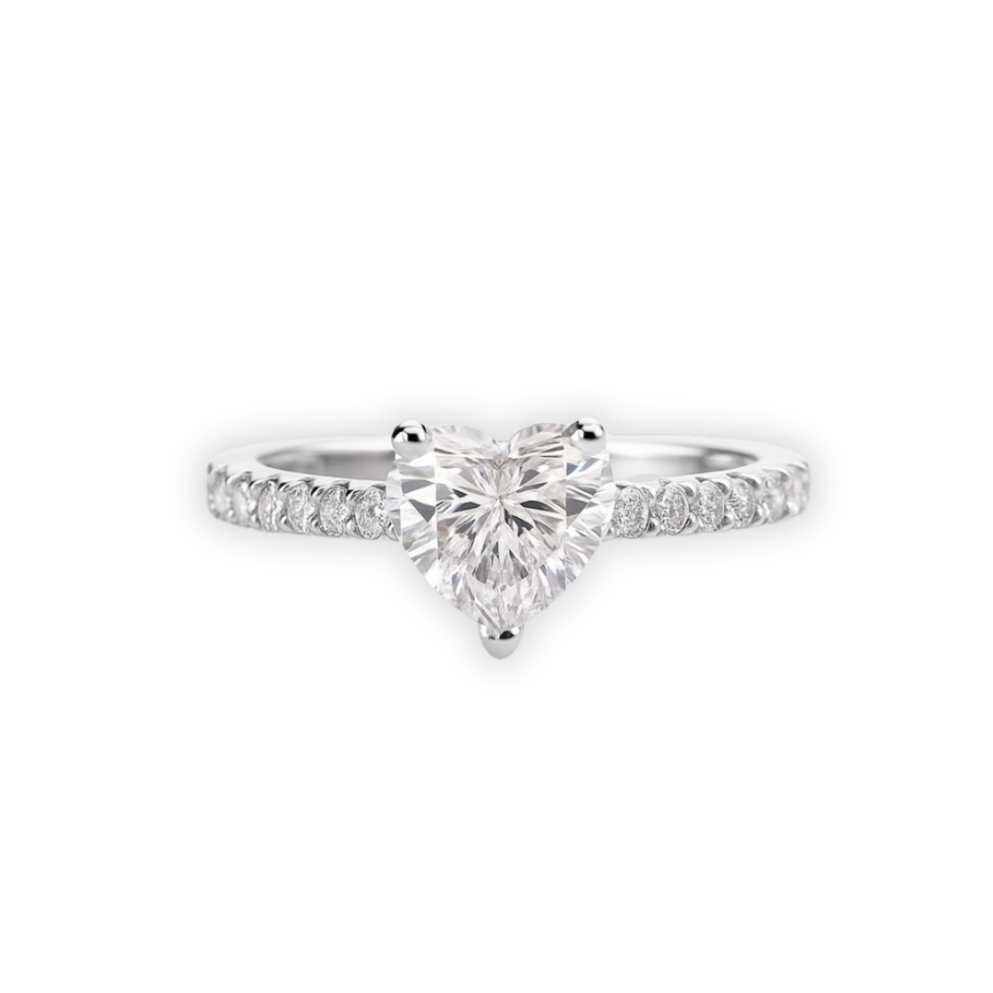 1.28 ct Heart shaped cut ring