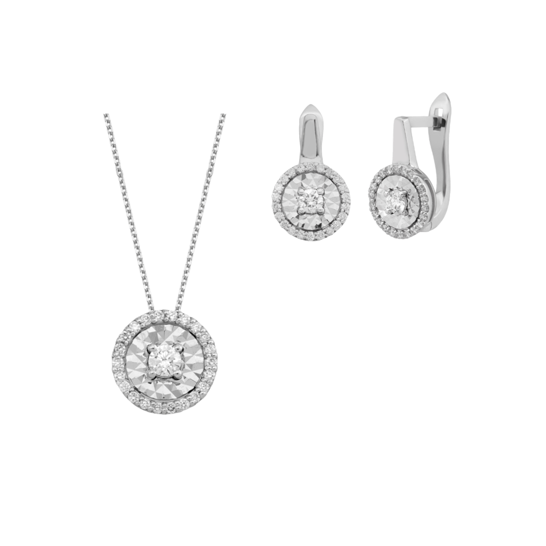 0.48 ct Set with diamonds