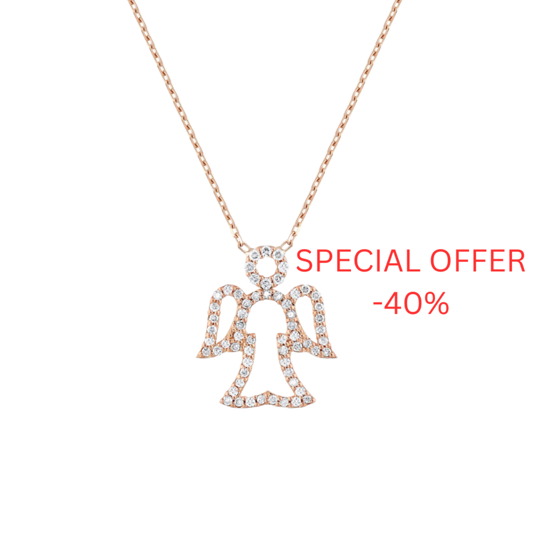 0.30 ct Angel diamond necklace