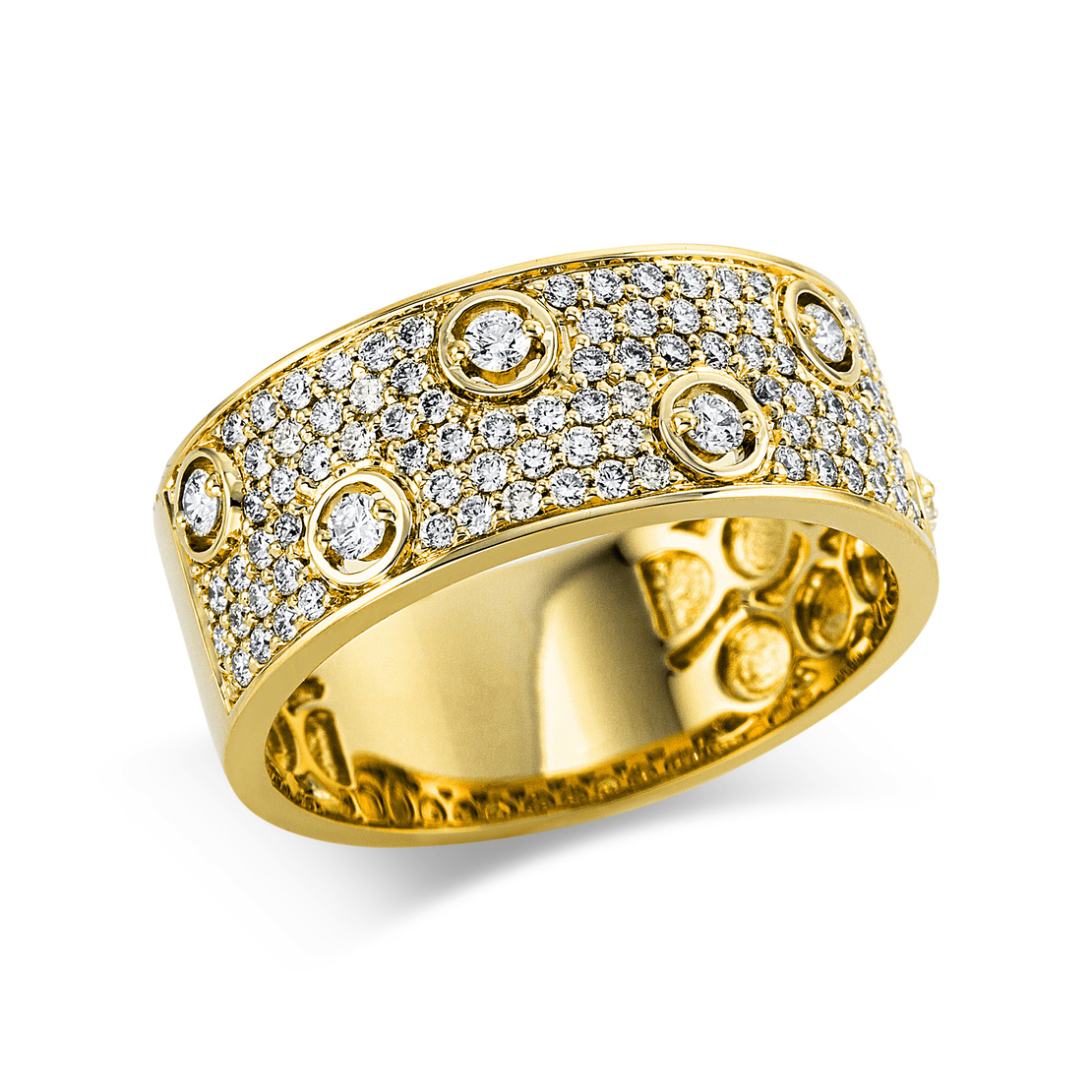 0.59 ct Yellow gold diamond ring