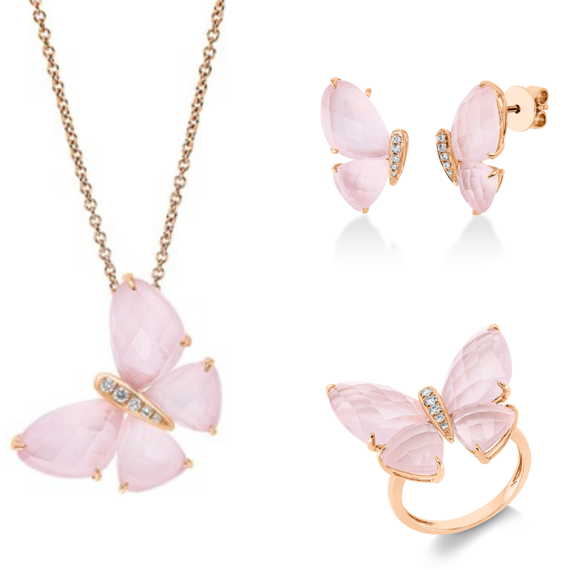 32.40 ct Diamond set with quarz