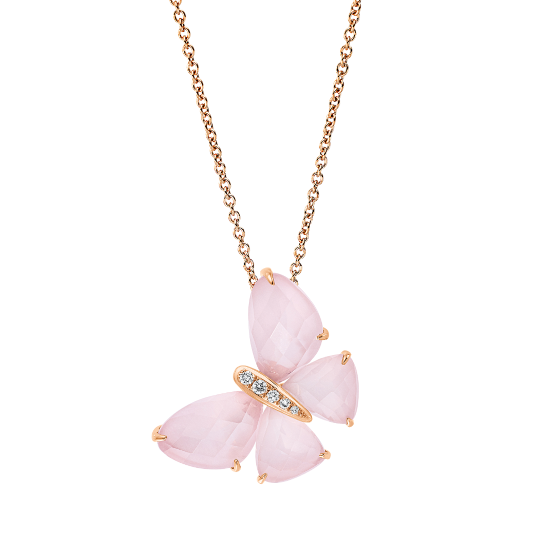 11.97 ct Necklace with quartz and diamonds