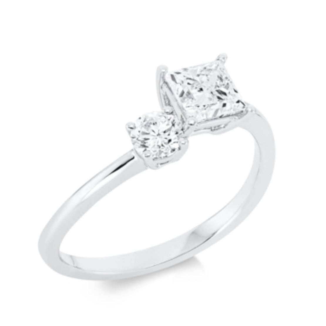 1.06 ct Diamond white gold ring