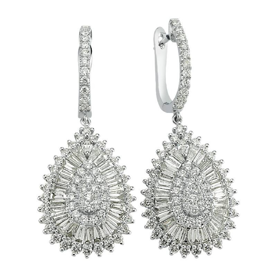 3.72 ct Diamond earrings
