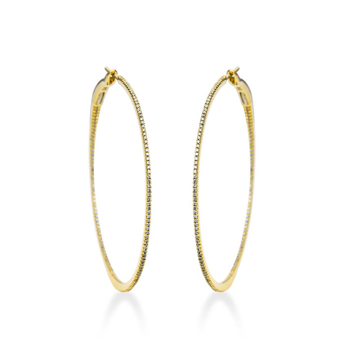 0.55 ct Diamond hoop earrings