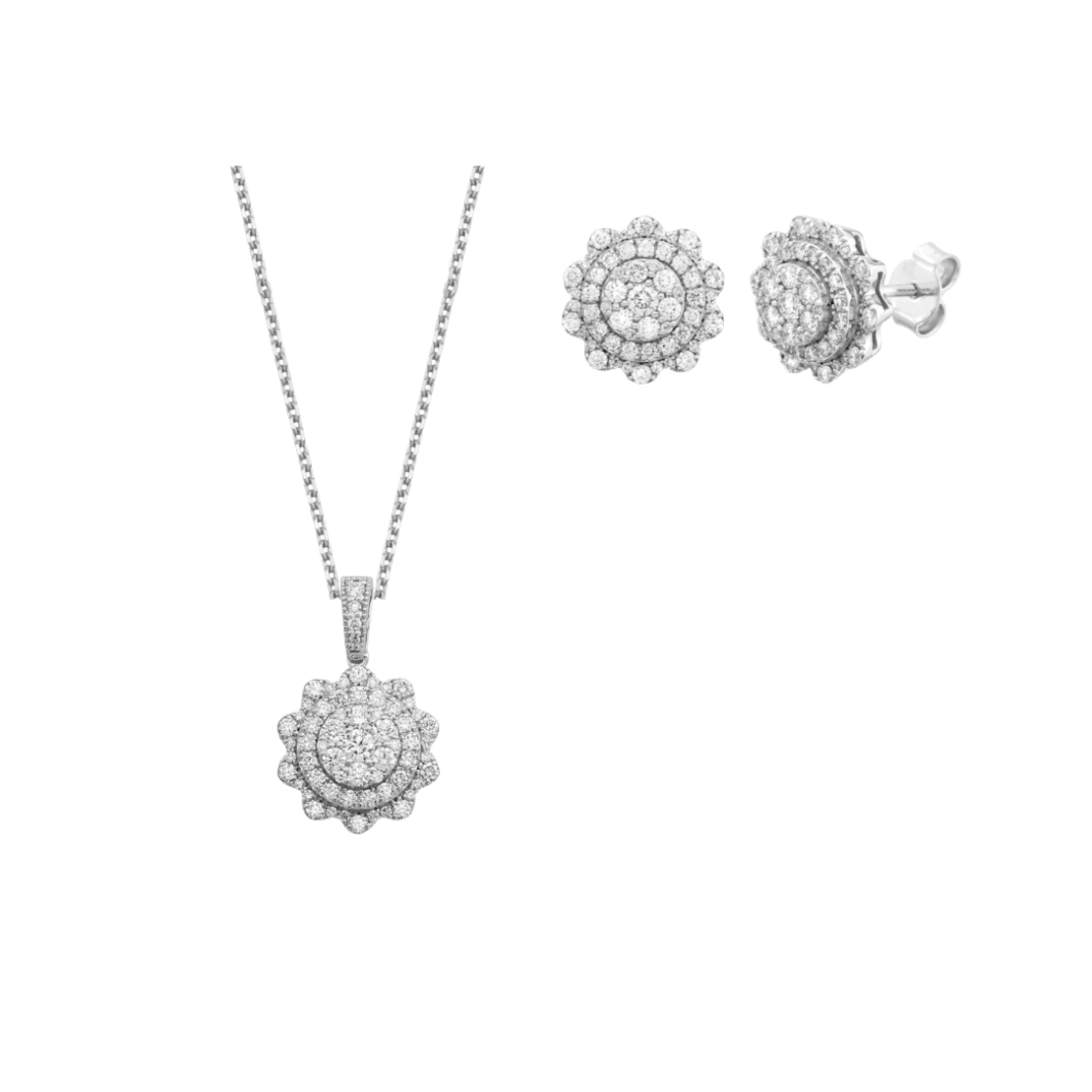 1.52 ct Set with diamonds