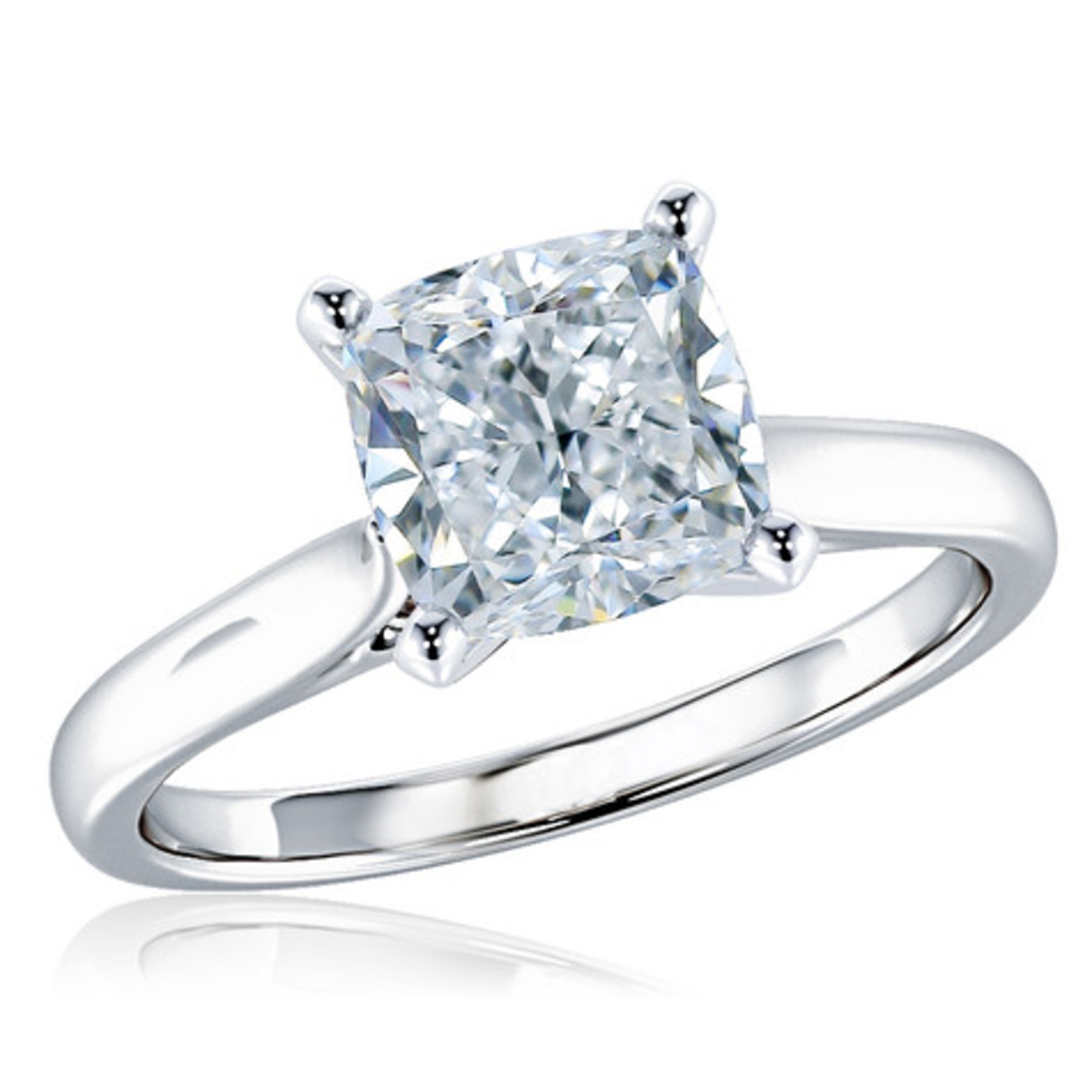 1.51 ct Cushion cut diamond ring