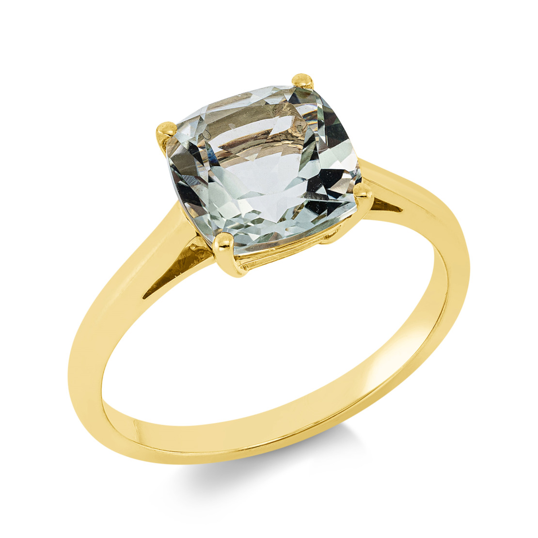 2.30 ct Green amethyst ring