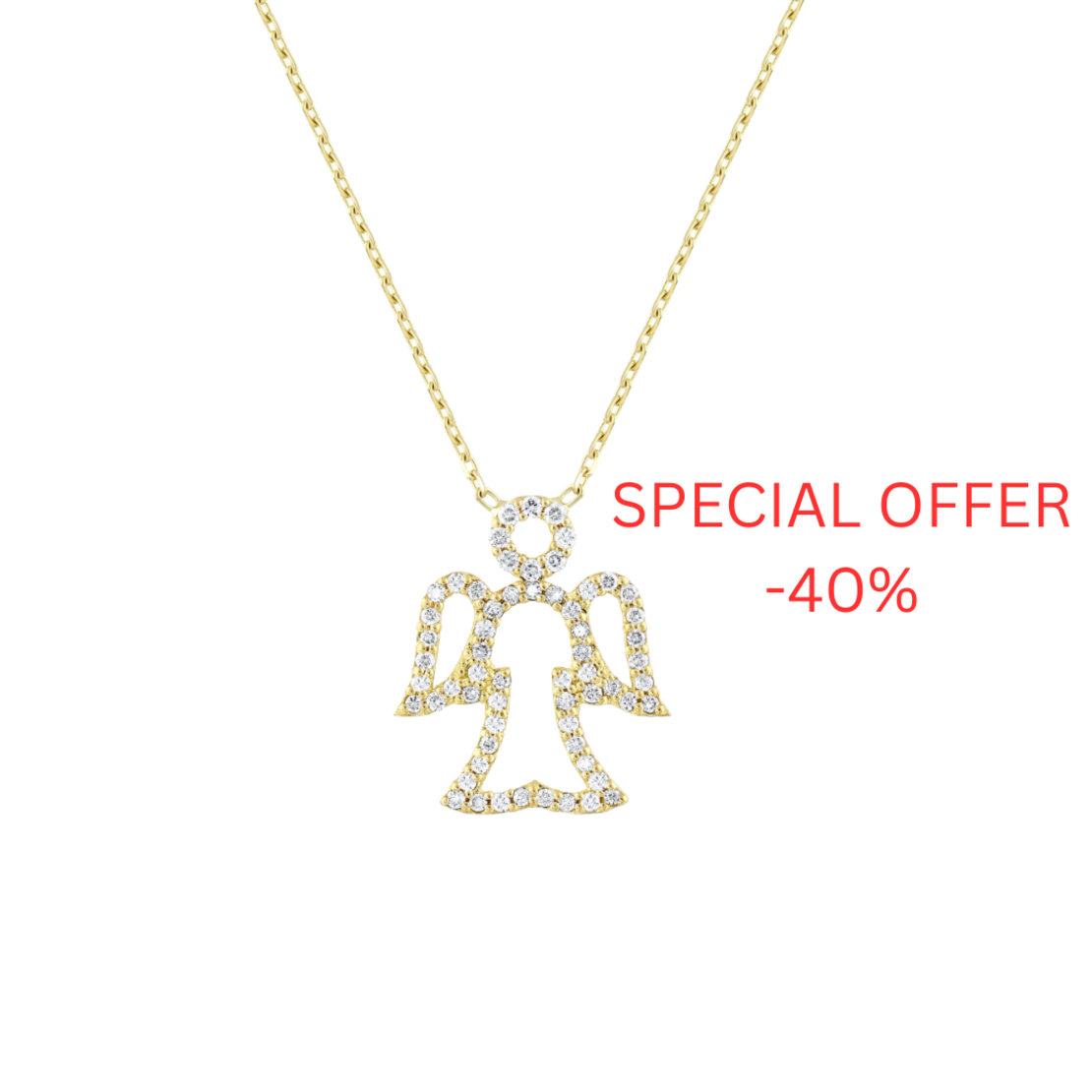 0.30 ct Angel diamond necklace