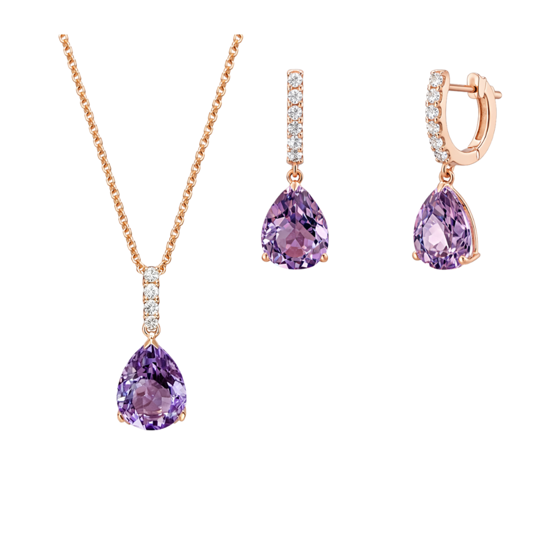 7.23 к Сет с аметисти и диаманти