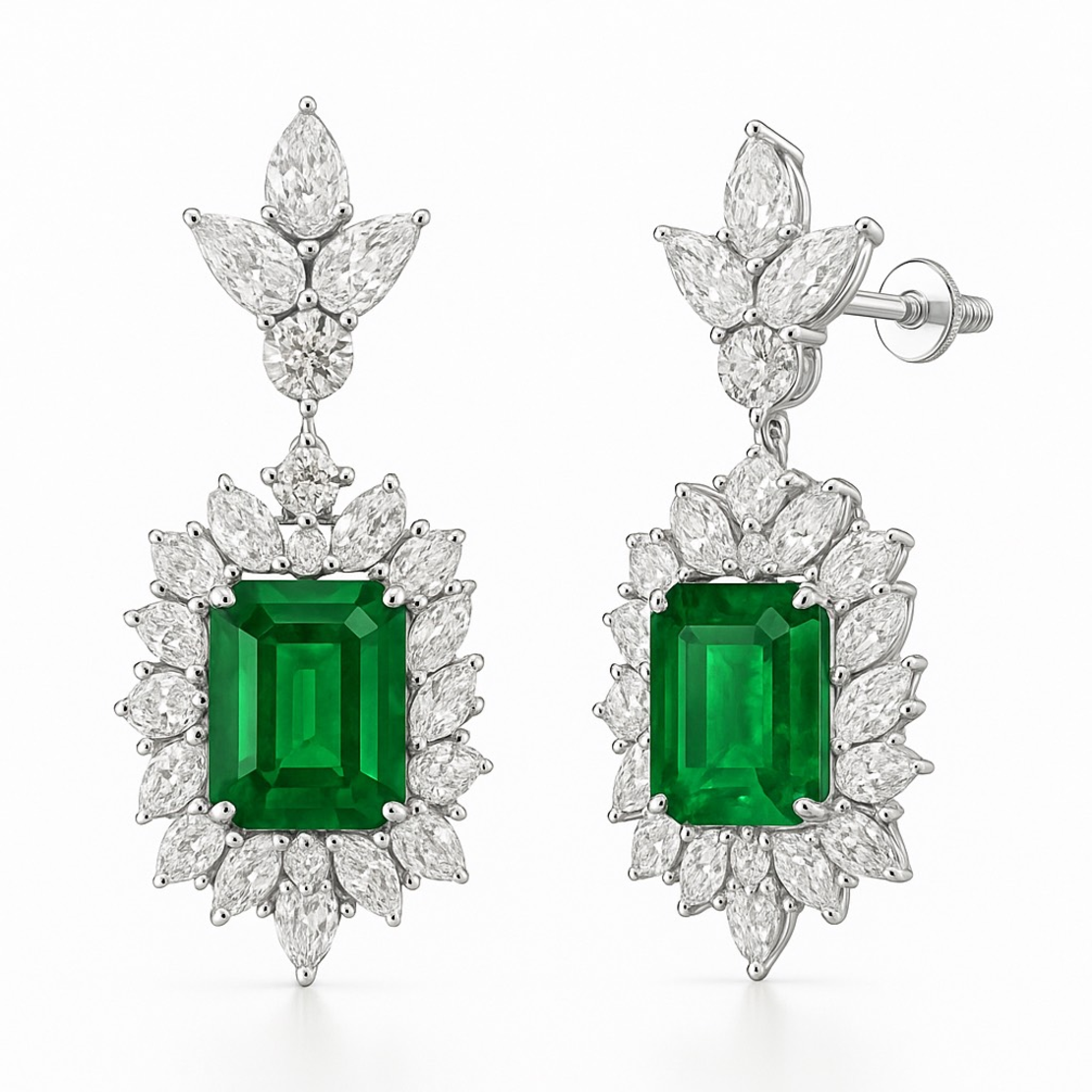 13.17 к Обеци с диаманти и смарагди