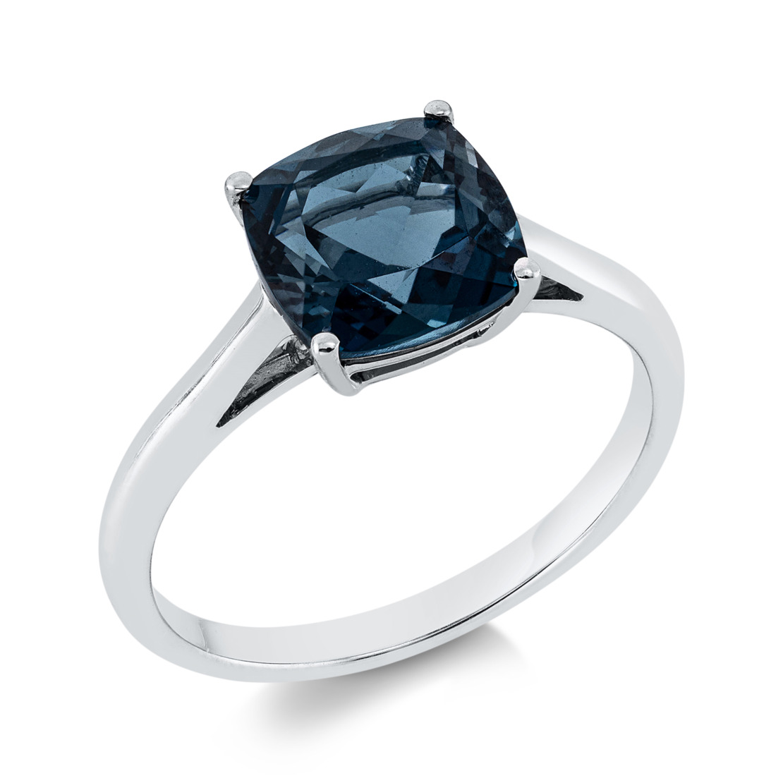 3.10 ct London blue topaz ring