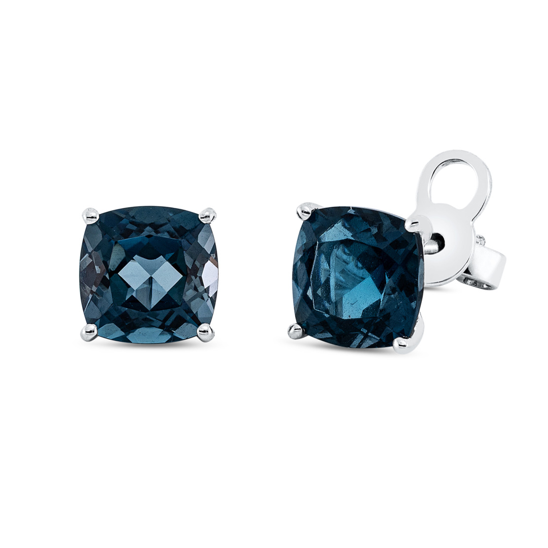 4.10 ct London topaz earrings
