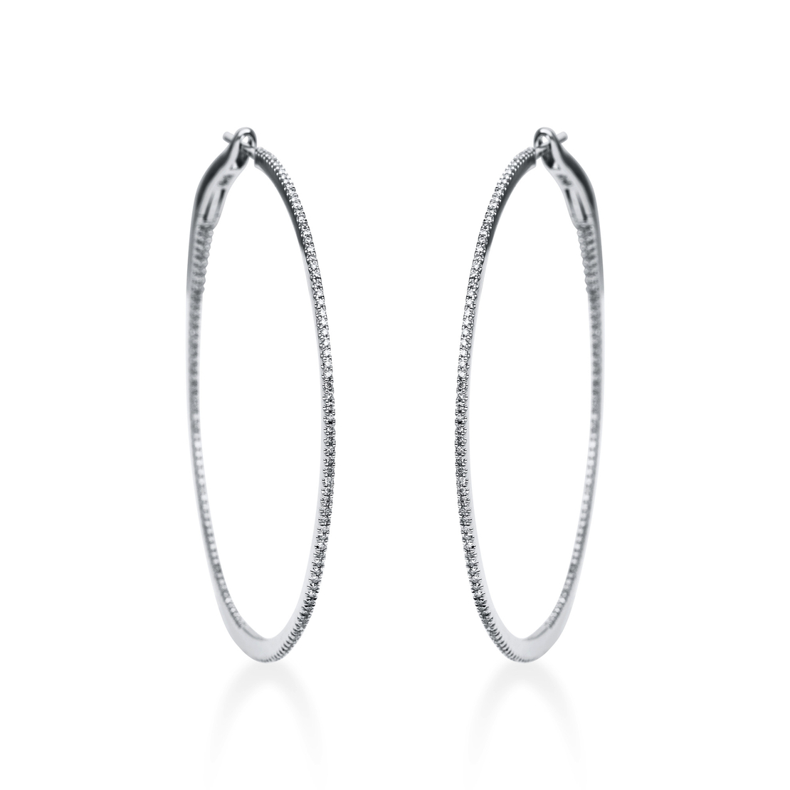 0.57 ct Diamond hoop earrings