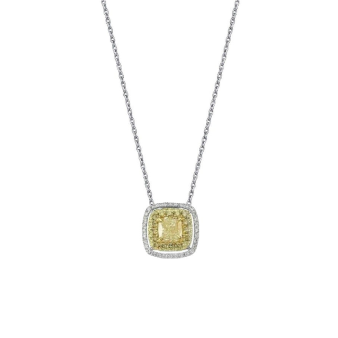 1.25 к Колие с жълт диамант