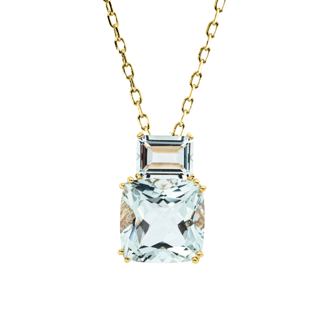 9.50 ct Green amethyst necklace